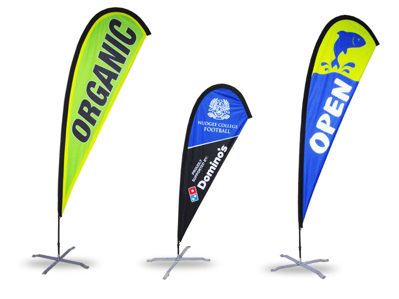 Custom teardrop banner printing for outdoor advertising in Warri2