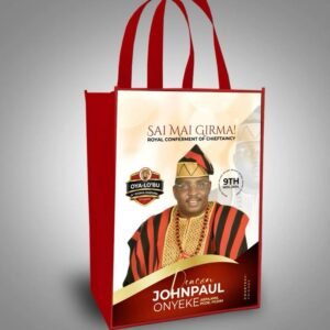 Custom branded souvenir bags for weddings and events in Warri